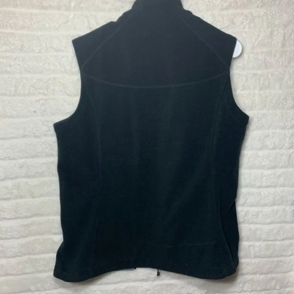 REI Black Zip Up Fleece Vest Large - Picture 7 of 7